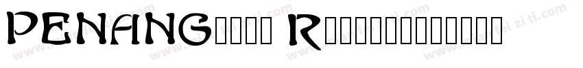 PENANGfont Regular字体转换